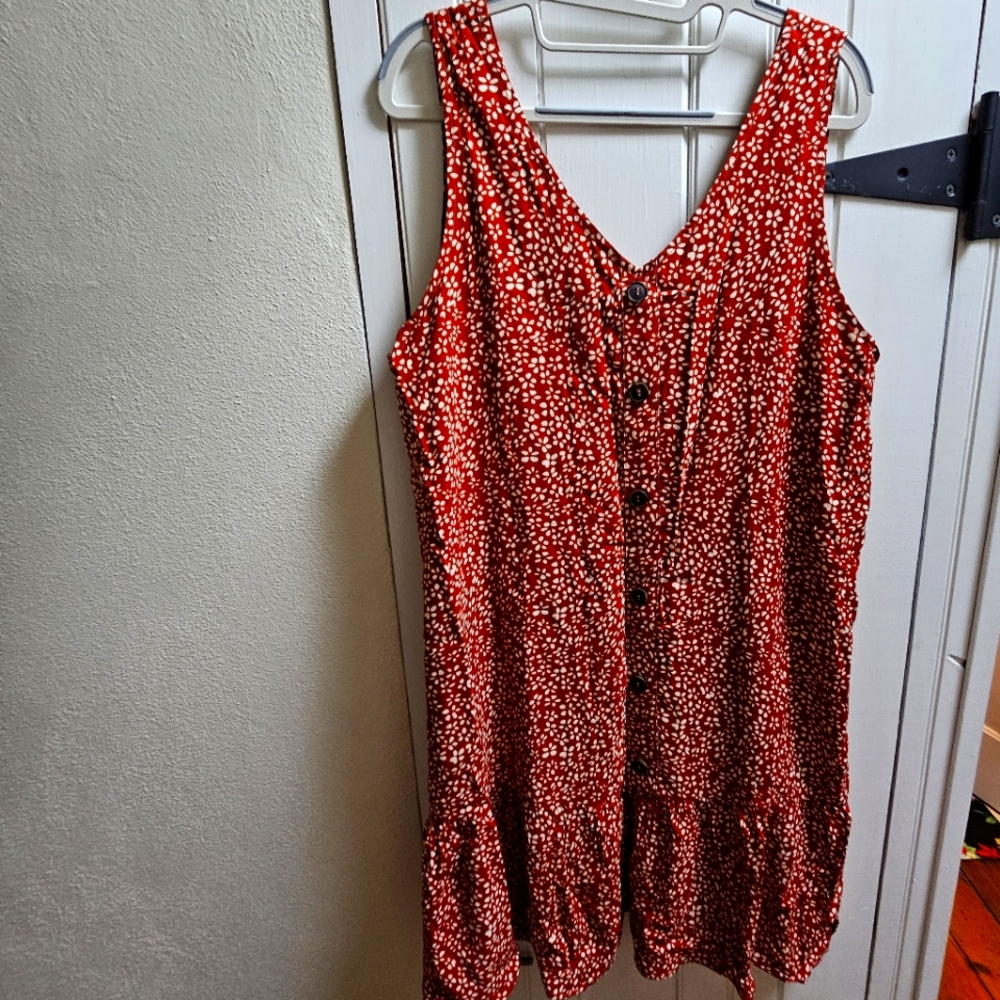 MSBASIC Women's Sleeveless Button Front Dress Tunic